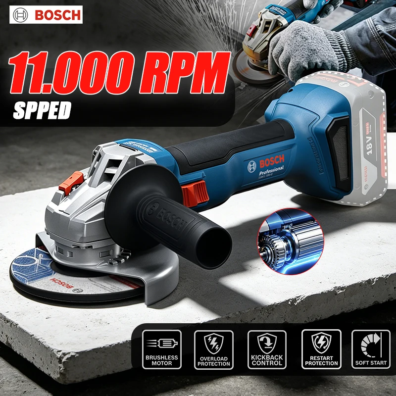 Power Tools Cordless - ボッシュ GWS 18V-8 コードレスアングルグラインダー 18V プロフェッショナル
