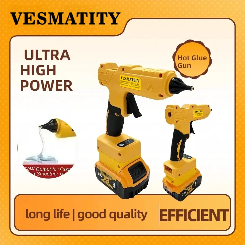 Power Tools Battery Repair - コードレス電動ハンドヘルドホットグルーガン 修理DIYツール ホットメルト溶接 ホットエアガン 火傷防止ノズル デウォルト18V20Vバッテリーピン用