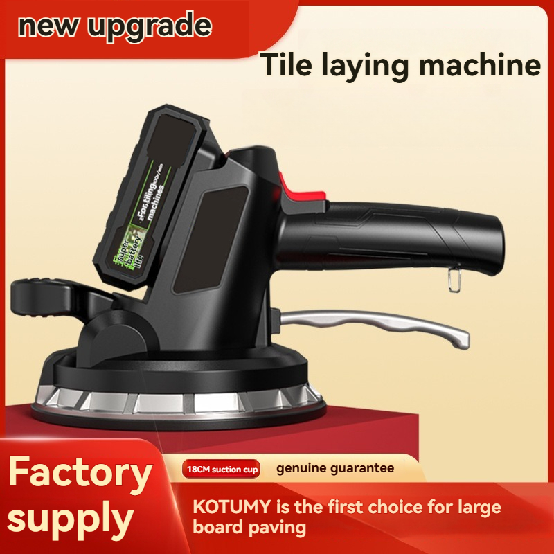 Power Tools Vacuum - ハイパワータイル敷設機 250KG吸着力 真空吸盤バイブレーター 調整可能タイル自動レベリングツール
