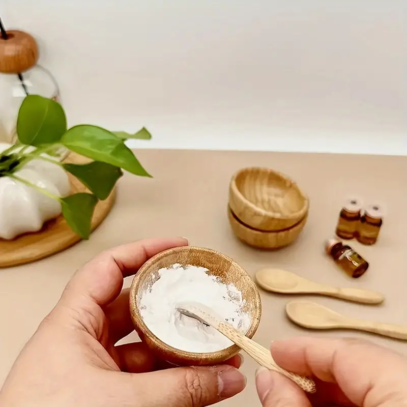 Power Tools Set - 竹製フェイスマスクミキシングボウルセット、DIYスキンケア用フェイシャルツール、フェイスマスクミキシングツールキット（フェイスマスクボウル、スパチュラ、スプーン付き）
