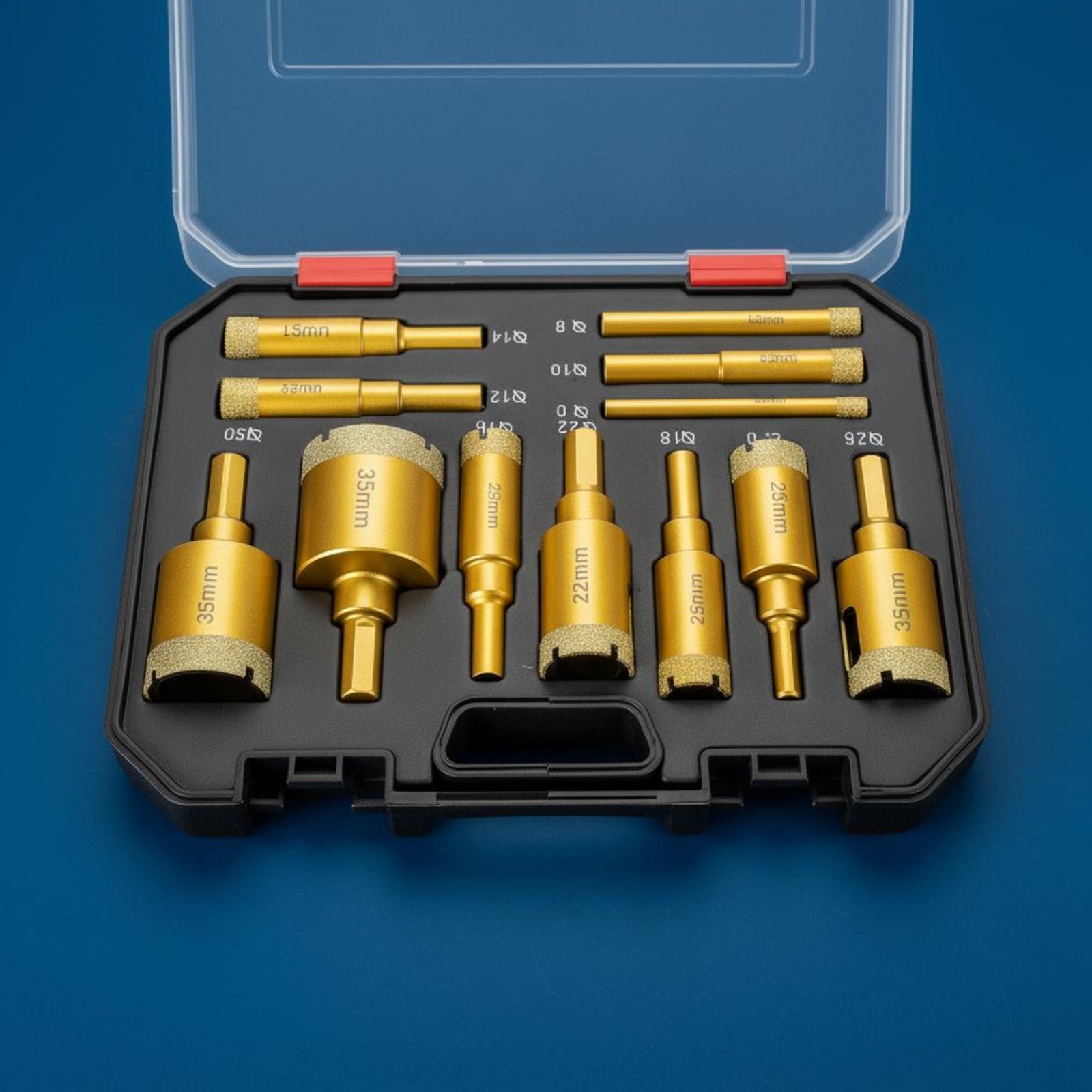 Power Tools Set - 12 個のろう付けクリスタルドリルピースセット多素材穴あけ大理石石穴カッターセット電動工具アクセサリー