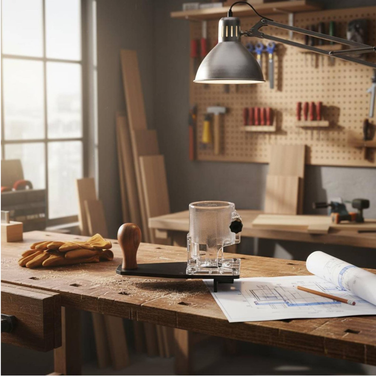 Power Tools In Construction - ボーダートリミングベース 長持ちする構造 ラウンドオーバールーターベース 電動工具アクセサリー 木工職人向け簡単設置