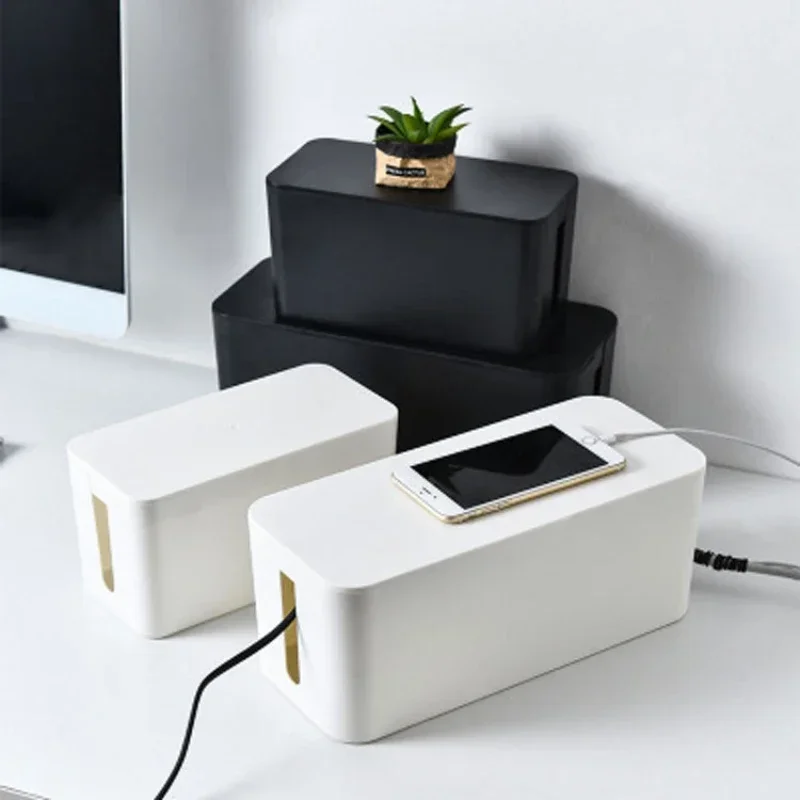 Power Tools Storage - ケーブル収納ボックス デスクトップ電源タップ収納ボックス 防塵ソケット収納ボックス ホームワイヤーケース ワイヤー管理ケーブルオーガナイザー