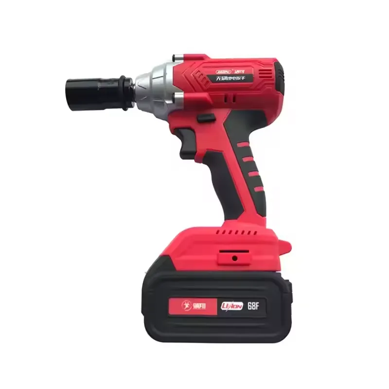 Power Tools Cordless - 270N.m ポータブルコードレスインパクトレンチ 電動工具 18Vリチウムイオンバッテリー ブラシレスインパクトレンチ LEDライト付き