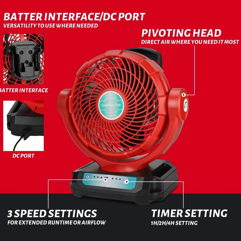 コードレスファン ミルウォーキー 18V リチウムイオンバッ - Power Tools In Construction のレビューと価格
