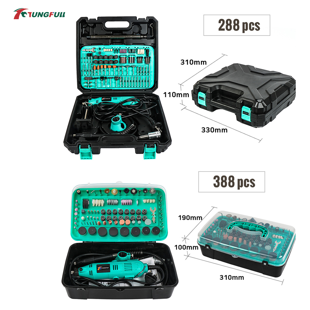 TUNGFULL ミニ電動グラインダーセット、可変速度ロータ - Power Tools Sheets のレビューと価格