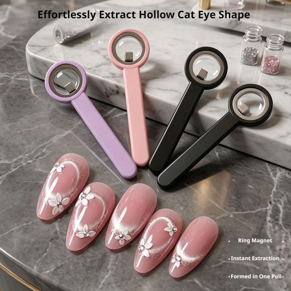 円形の猫目型ハンドルタイプのネイルアートツール、強力な磁気リ - Power Tools Cat のレビューと価格