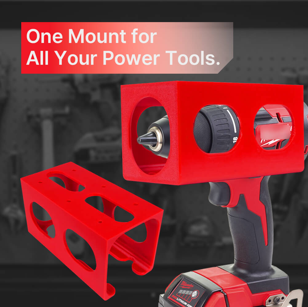 ユニバーサル18Vドリル壁掛けホルダー、コードレス電動ドリル - Power Tools Storage のレビューと価格