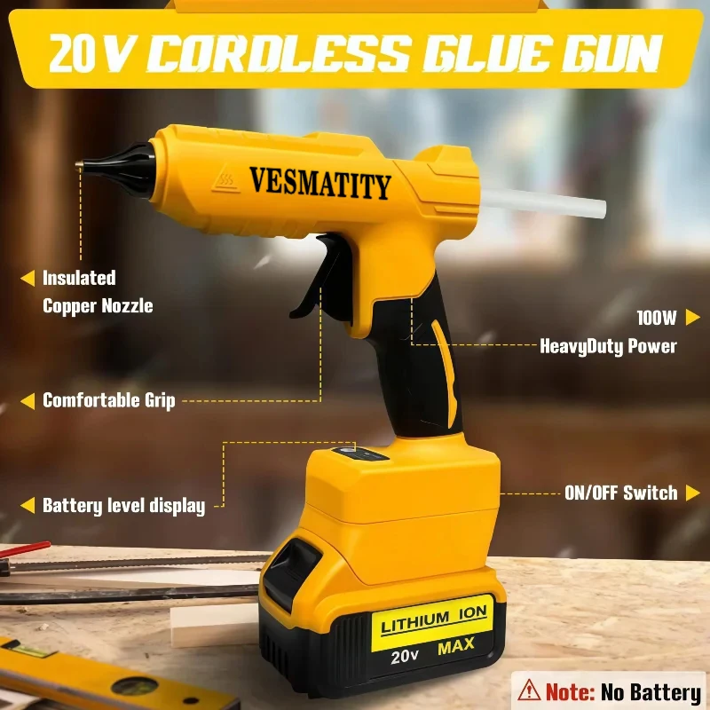 コードレス電動ハンドヘルドホットグルーガン 修理DIYツール - Power Tools Battery Repair のレビューと価格