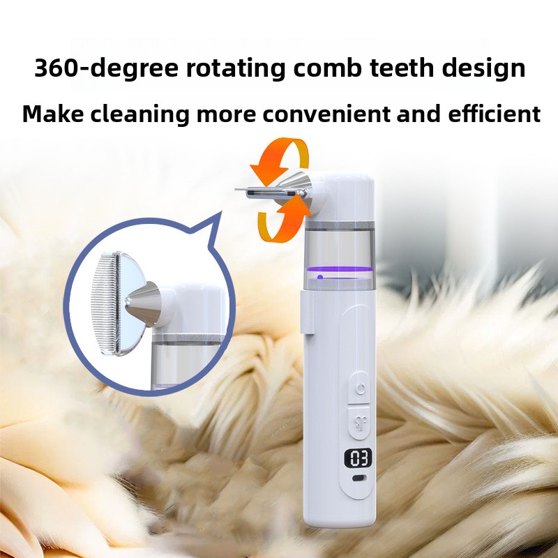 2 in 1 電動ペットノミ取りコーム ヘアデタングラー 吸 - Power Tools Cat のレビューと価格