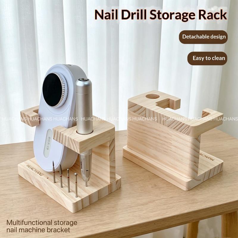 ポータブル木製ネイルドリルビットホルダー 1 個マニキュアツ - Power Tools Holder のレビューと価格