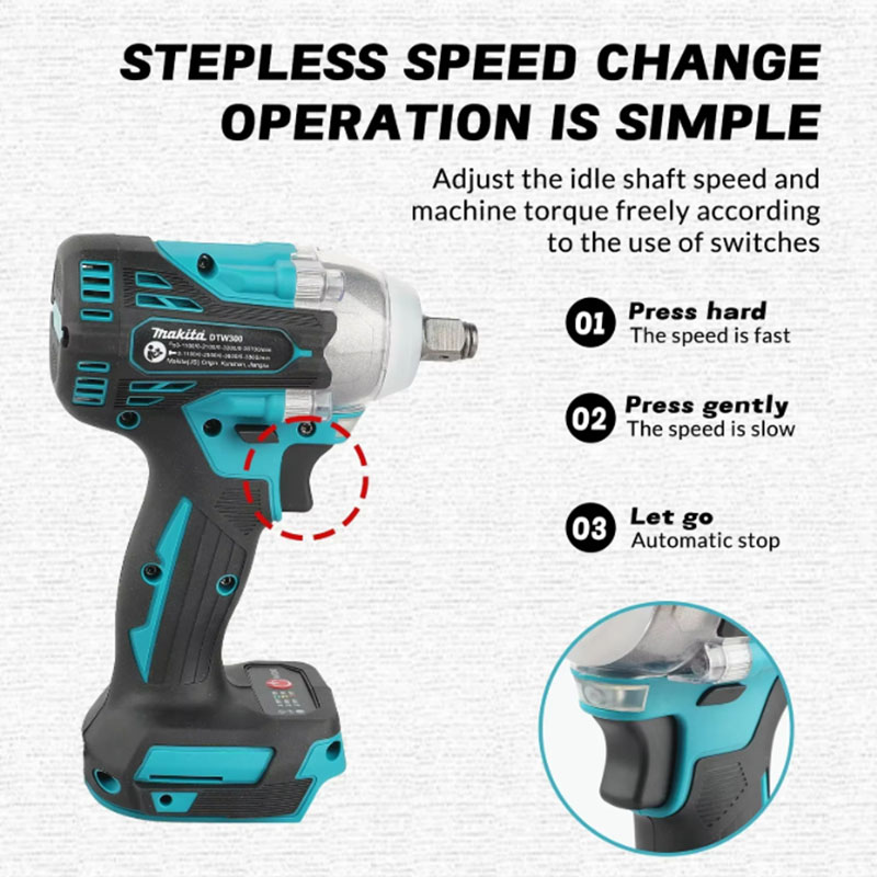 マキタ DTW300 18V ブラシレスコードレスレンチ 高 - Power Tools Battery Repair のレビューと価格
