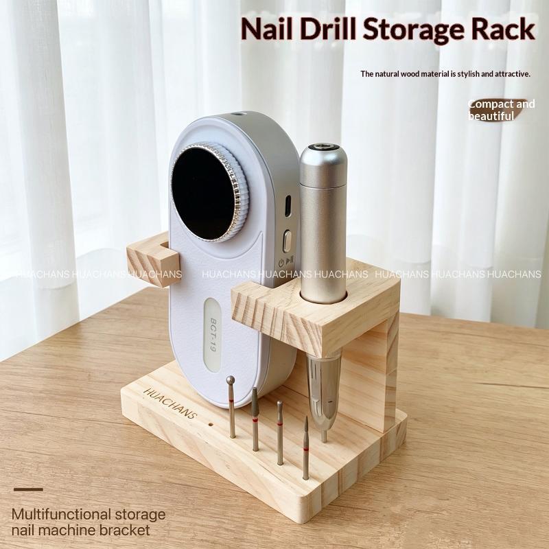 1 個夏用ネイルドリルマシンビット木製ホルダーネイルトレーニ - Power Tools Holder のレビューと価格
