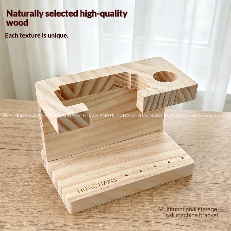 1 個夏用ネイルドリルマシンビット木製ホルダーネイルトレーニ - Power Tools Holder のレビューと価格