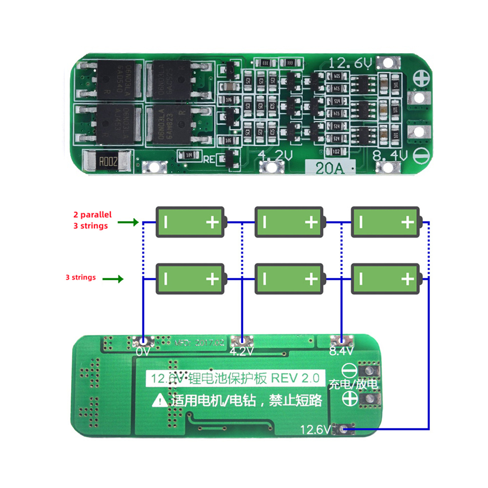 ドリルモーター用PCBMS保護ボード,3s 20a li-i - Power Tools Aeg のレビューと価格