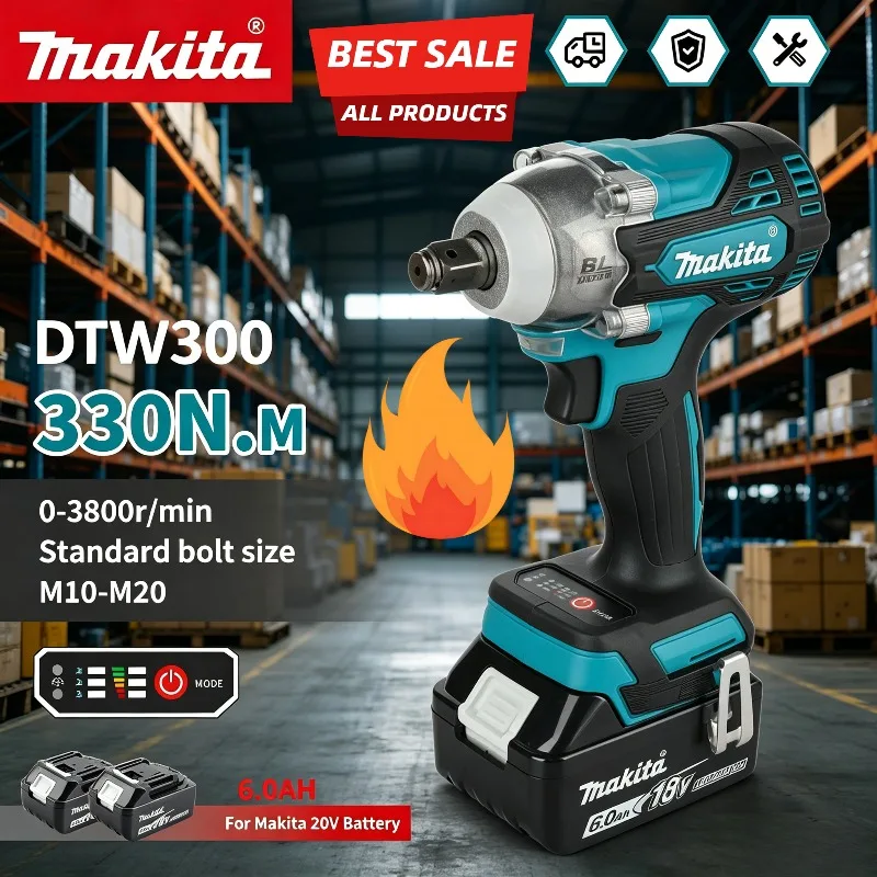 マキタDTW300風力レンチ、タイヤ取り外し用ブラシレスパワ - Power Tools Battery Repair のレビューと価格