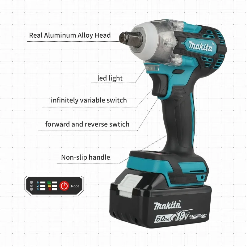 マキタDTW300風力レンチ、タイヤ取り外し用ブラシレスパワ - Power Tools Battery Repair のレビューと価格