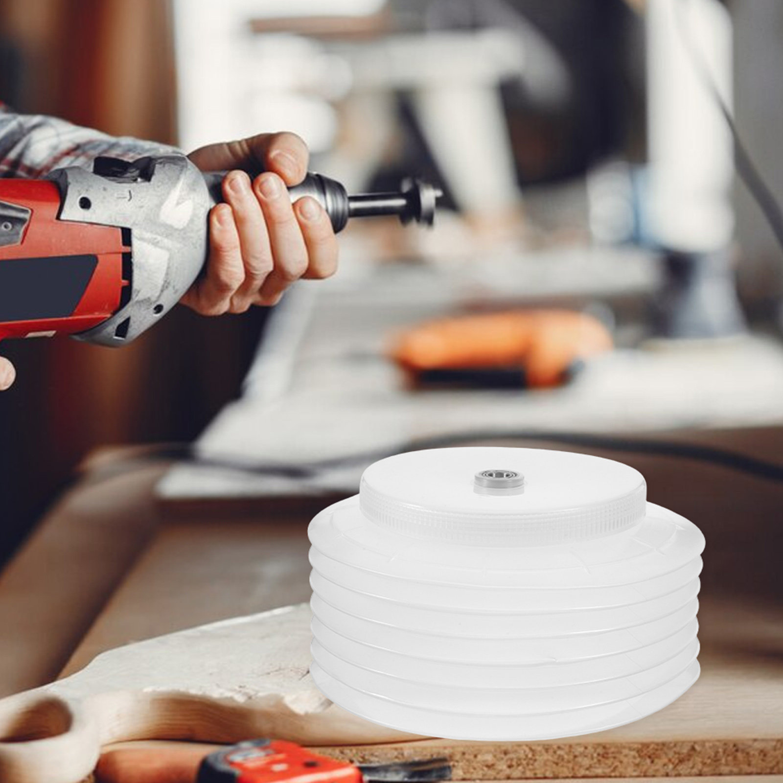 ホールソーおよび電動ドリル用の集塵カバー。内径155mm。家 - Power Tools Use のレビューと価格