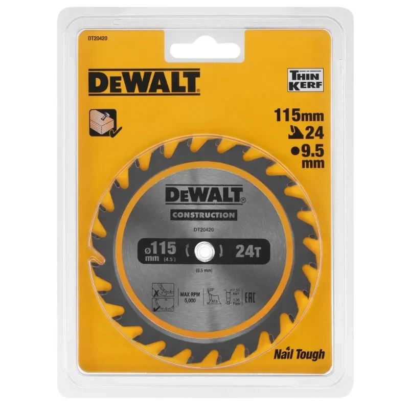 DEWALT DT20420 建設サーキュラーソーブレードコ - Power Tools In Construction のレビューと価格