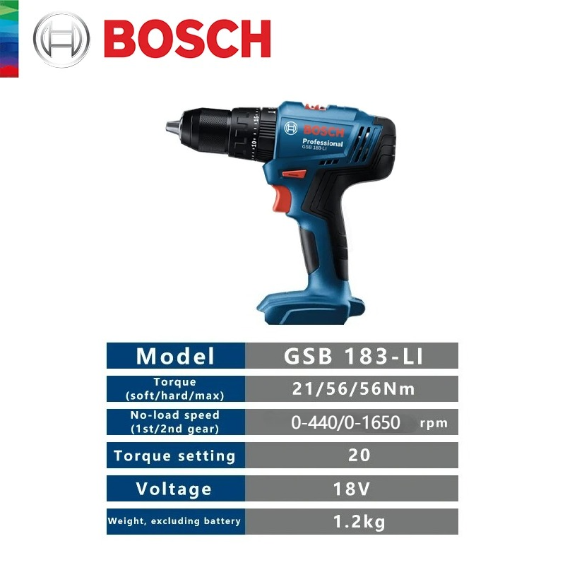ボッシュ電動ドリル GSB183-LI ドライバー コードレ - Power Tools Use のレビューと価格
