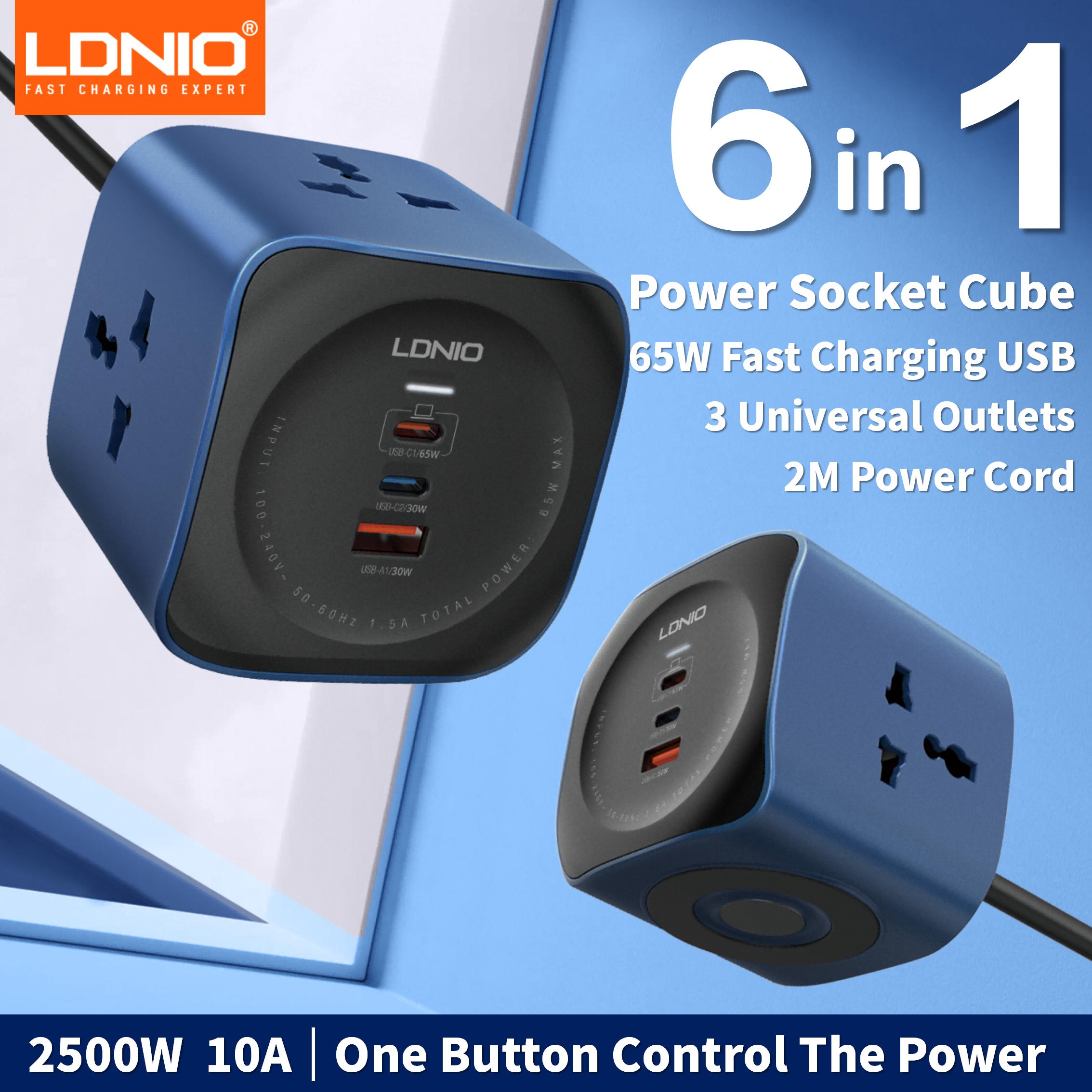 LDNIO 65W充電ステーション付きキューブ型電源タップ、 - Power Tools Uk のレビューと価格